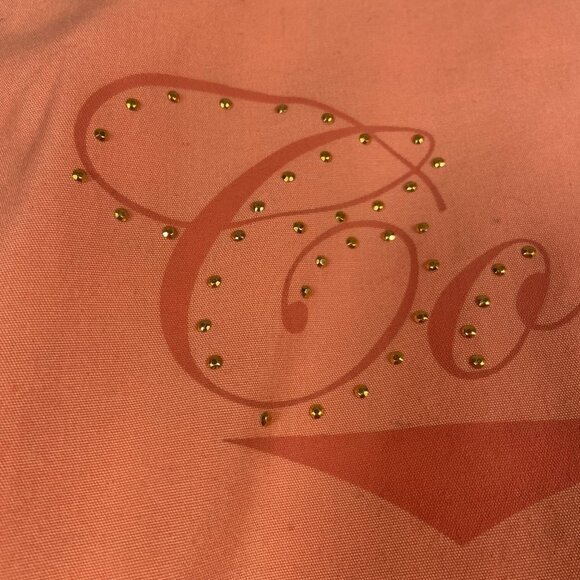 Coogi Jacket Womens Size M Orange Studded Hood Casual Full Zip Australia Cotton - Picture 11 of 16